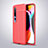 Coque Silicone Gel Motif Cuir Housse Etui H01 pour Xiaomi Mi 10 Pro Rouge