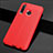 Coque Silicone Gel Motif Cuir Housse Etui H02 pour Huawei Honor 20 Lite Rouge