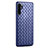Coque Silicone Gel Motif Cuir Housse Etui H02 pour Huawei P30 Pro Bleu
