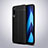 Coque Silicone Gel Motif Cuir Housse Etui H02 pour Samsung Galaxy A70 Noir