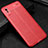 Coque Silicone Gel Motif Cuir Housse Etui H02 pour Xiaomi Redmi 9i Rouge