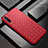 Coque Silicone Gel Motif Cuir Housse Etui H03 pour Samsung Galaxy A90 5G Rouge