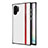 Coque Silicone Gel Motif Cuir Housse Etui H03 pour Samsung Galaxy Note 10 Plus Blanc