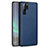 Coque Silicone Gel Motif Cuir Housse Etui H05 pour Huawei P30 Pro Bleu