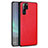 Coque Silicone Gel Motif Cuir Housse Etui H05 pour Huawei P30 Pro Rouge