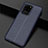 Coque Silicone Gel Motif Cuir Housse Etui H06 pour Samsung Galaxy S20 Ultra 5G Bleu