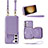 Coque Silicone Gel Motif Cuir Housse Etui JM1 pour Samsung Galaxy S22 Plus 5G Violet