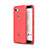 Coque Silicone Gel Motif Cuir Housse Etui pour Google Pixel 3a Rouge