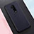Coque Silicone Gel Motif Cuir Housse Etui pour OnePlus 7T Pro 5G Bleu