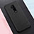 Coque Silicone Gel Motif Cuir Housse Etui pour OnePlus 7T Pro 5G Noir