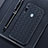 Coque Silicone Gel Motif Cuir Housse Etui pour Samsung Galaxy A8s SM-G8870 Noir