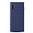 Coque Silicone Gel Motif Cuir Housse Etui pour Samsung Galaxy Note 10 Plus Bleu