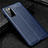 Coque Silicone Gel Motif Cuir Housse Etui pour Samsung Galaxy S20 Lite 5G Bleu