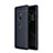 Coque Silicone Gel Motif Cuir Housse Etui pour Sony Xperia XZ3 Bleu