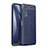 Coque Silicone Gel Motif Cuir Housse Etui pour Vivo Y75s 5G Bleu