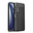 Coque Silicone Gel Motif Cuir Housse Etui pour Vivo Y75s 5G Noir
