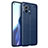 Coque Silicone Gel Motif Cuir Housse Etui pour Xiaomi Mi 11 Lite 5G Bleu