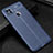 Coque Silicone Gel Motif Cuir Housse Etui pour Xiaomi Redmi 9C NFC Bleu