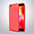 Coque Silicone Gel Motif Cuir Housse Etui pour Xiaomi Redmi Go Rouge