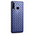 Coque Silicone Gel Motif Cuir Housse Etui S01 pour Huawei P30 Lite XL Bleu