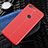 Coque Silicone Gel Motif Cuir Housse Etui S01 pour OnePlus 5T A5010 Rouge