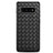Coque Silicone Gel Motif Cuir Housse Etui S01 pour Samsung Galaxy S10 Plus Noir
