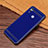 Coque Silicone Gel Motif Cuir Housse Etui S02 pour Huawei Honor 10 Lite Bleu