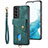 Coque Silicone Gel Motif Cuir Housse Etui SD2 pour Samsung Galaxy S22 5G Petit