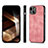 Coque Silicone Gel Motif Cuir Housse Etui SD3 pour Apple iPhone 14 Plus Petit