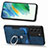Coque Silicone Gel Motif Cuir Housse Etui SD5 pour Samsung Galaxy S21 FE 5G Petit