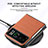 Coque Silicone Gel Motif Cuir Housse Etui SD8 pour Motorola Moto Razr 40 5G Petit