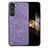 Coque Silicone Gel Motif Cuir Housse Etui SD8 pour Samsung Galaxy S24 Plus 5G Petit