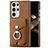 Coque Silicone Gel Motif Cuir Housse Etui SD8 pour Samsung Galaxy S25 Ultra 5G Petit