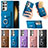 Coque Silicone Gel Motif Cuir Housse Etui SD8 pour Samsung Galaxy S25 Ultra 5G Petit