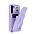 Coque Silicone Gel Motif Cuir Housse Etui SY1 pour Samsung Galaxy S23 5G Violet