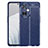 Coque Silicone Gel Motif Cuir Housse Etui WL1 pour OnePlus Nord CE 3 5G Bleu