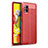 Coque Silicone Gel Motif Cuir Housse Etui WL1 pour Samsung Galaxy A51 5G Rouge