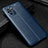 Coque Silicone Gel Motif Cuir Housse Etui WL1 pour Xiaomi Redmi Note 10 4G Bleu