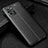 Coque Silicone Gel Motif Cuir Housse Etui WL1 pour Xiaomi Redmi Note 10 4G Noir