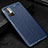 Coque Silicone Gel Motif Cuir Housse Etui WL1 pour Xiaomi Redmi Note 11 SE 5G Bleu