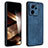 Coque Silicone Gel Motif Cuir Housse Etui YZ1 pour Xiaomi Mi 13T Pro 5G Bleu
