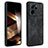 Coque Silicone Gel Motif Cuir Housse Etui YZ1 pour Xiaomi Mi 13T Pro 5G Noir