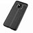Coque Silicone Gel Motif Cuir pour Huawei Mate 20 Pro Noir Petit