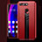 Coque Silicone Gel Motif Cuir Q01 pour Huawei Honor V20 Rouge Petit