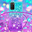 Coque Silicone Housse Etui Gel Bling-Bling avec Laniere Strap S01 pour Samsung Galaxy A03s Petit