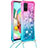 Coque Silicone Housse Etui Gel Bling-Bling avec Laniere Strap S01 pour Samsung Galaxy A71 5G Petit