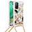 Coque Silicone Housse Etui Gel Bling-Bling avec Laniere Strap S02 pour Xiaomi Mi 10T Pro 5G Or