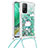 Coque Silicone Housse Etui Gel Bling-Bling avec Laniere Strap S02 pour Xiaomi Mi 10T Pro 5G Petit