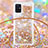 Coque Silicone Housse Etui Gel Bling-Bling avec Laniere Strap S03 pour Samsung Galaxy A71 5G Petit