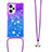 Coque Silicone Housse Etui Gel Bling-Bling avec Laniere Strap YB1 pour Xiaomi Poco F5 5G Petit